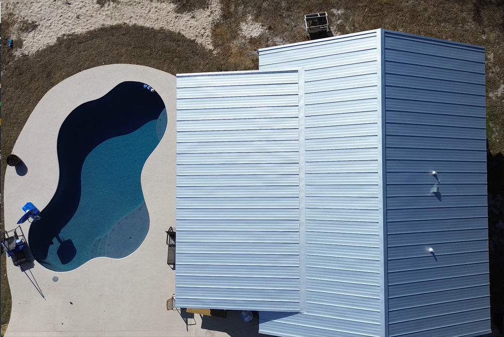 Galvalume nail fin snap lock standing seam metal roofing